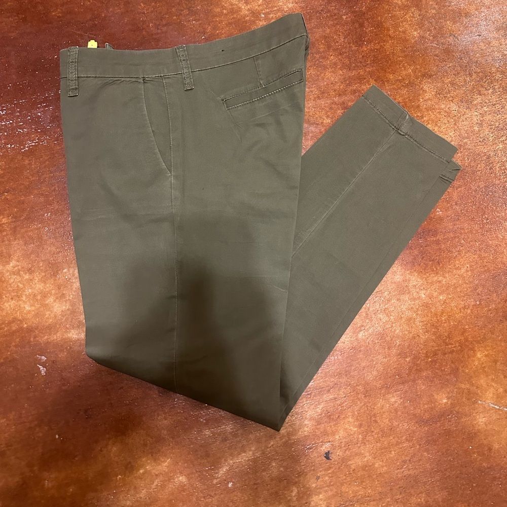 Olive green dress pants, KUT, size 2